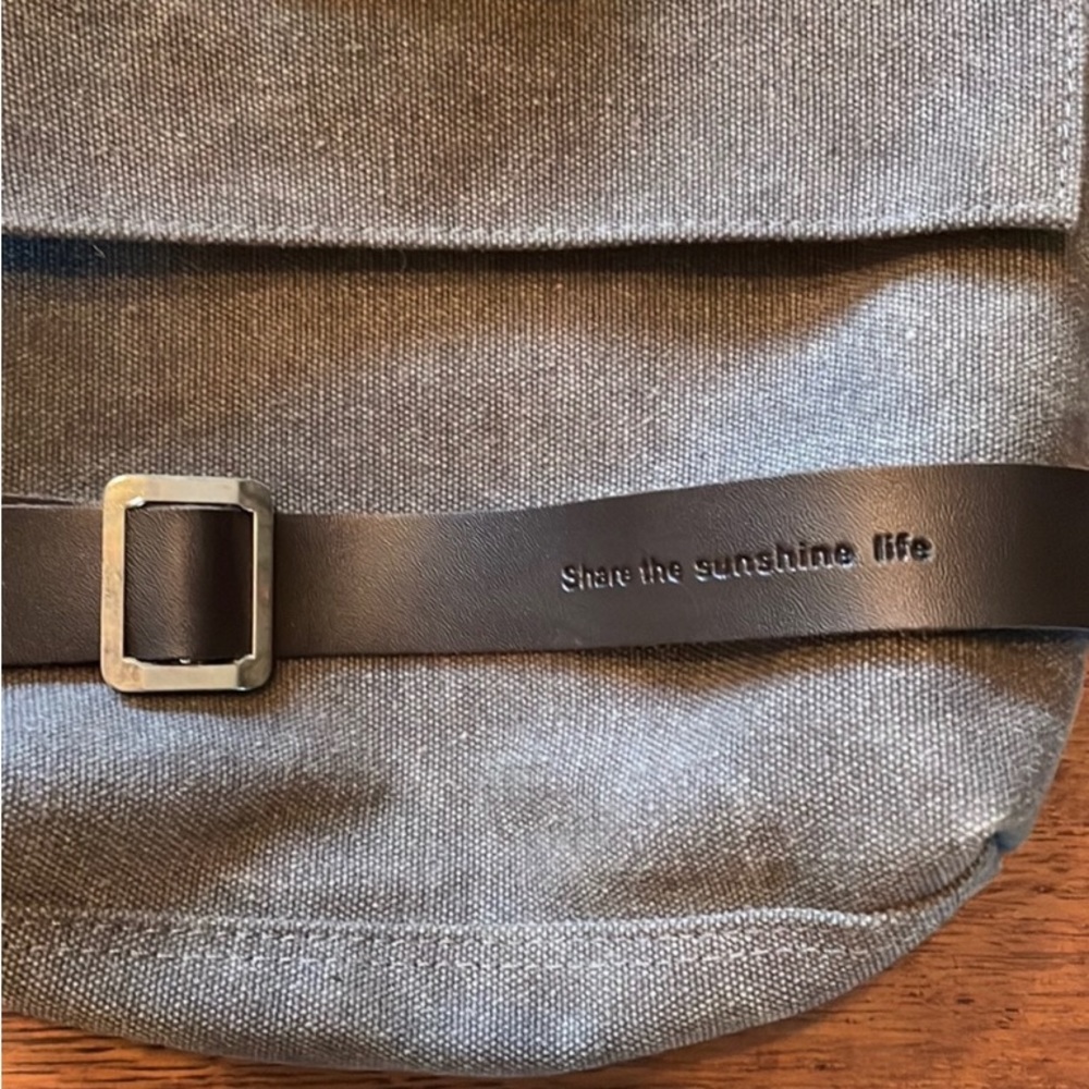 NWOT Canvas Bucket Bag | OS | grey canvas - Picture 2 of 2